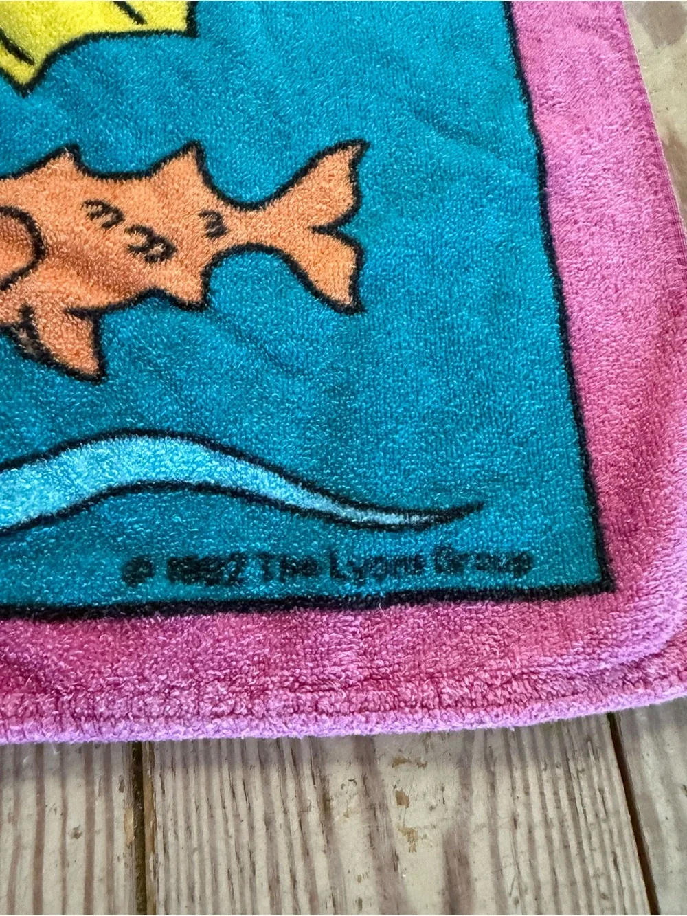 Vintage 1992 Barney Beach Towel